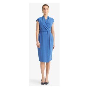 M.M. LaFleur The Hailey Dress—Soft Wave, EUC